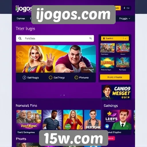 Análise da interface do usuário do site ijogos.com